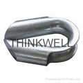 High Quality Galvanized Carbon Steel Heavy Duty Wire Rope Thimble 4