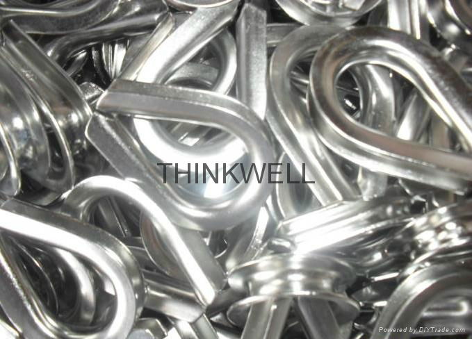 High Quality Galvanized Carbon Steel Heavy Duty Wire Rope Thimble 5