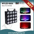 New Style Matrix 4*4 Tri-9W RGB Sound Active DJ Equipment COB Series Light