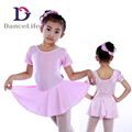 Child short sheeve skirted leotard