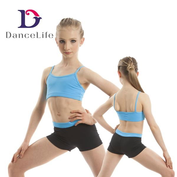 Wholesale girls dance crop tops crop top camisole bra top