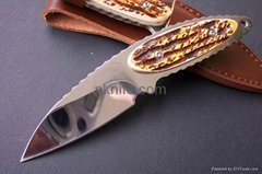 fixed blade hunting knife with stag handle,hunting knives