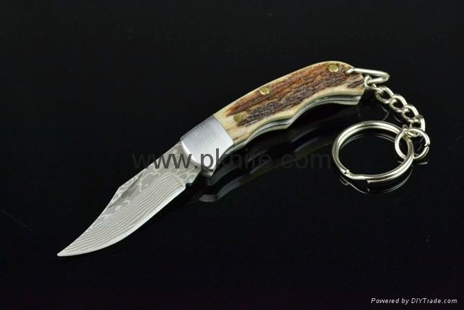 small damascus steel pocket knives with stag handle and folding pocket knives