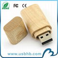 Popular Customized design wood usb stick