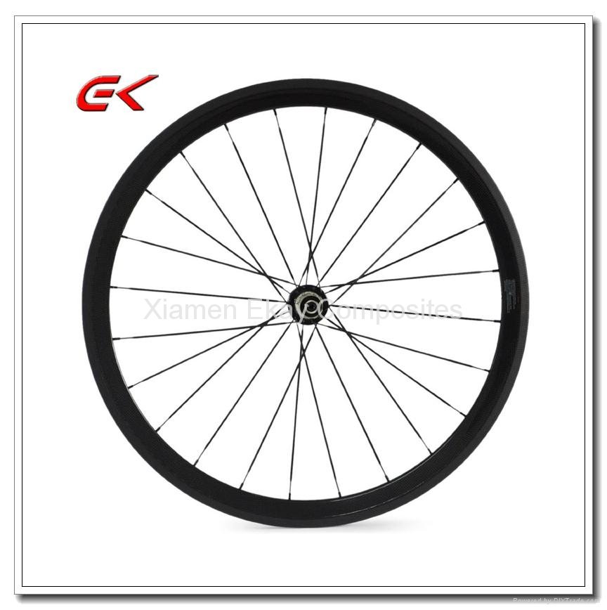 700C 23mm width 38mm Clincher High Quality Carbon Wheels 3