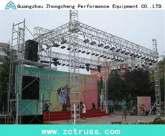 aluminium alloy performance exhbition lighting stage performance screw truss