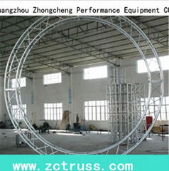 aluminum stage performance lighting circle screw square truss