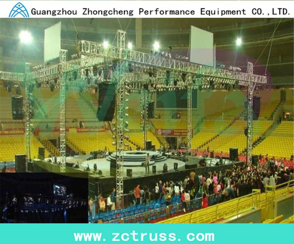 Aluminum Exhibiton Performance Screw Square Stage Lighting Truss (SQU400)