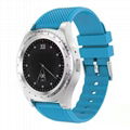 Smart round screen insert card information push phone watch.