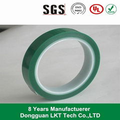 High temperature green PET polyester masking tapes 