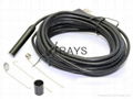 High resolution 1600x1200 2MP waterproof usb endoscope 6LED lights 5M snake tube