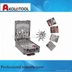 Ratchet wrench 186pcs aluminum tool set