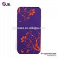 PU Leather Wallet mobile Case for iphone 6 pluswith flower pattern inside 1
