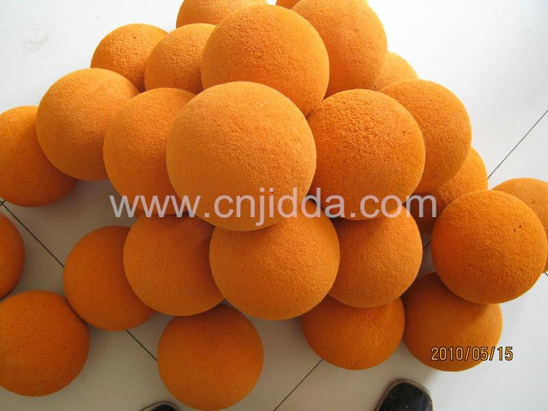 DN125 Medium Soft Concrete Pump Sponge Cleaning Ball 2