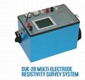 Multi-electrode resistivity survey system for ground and underground water detec