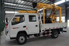 Truck-mounted water well drilling rig