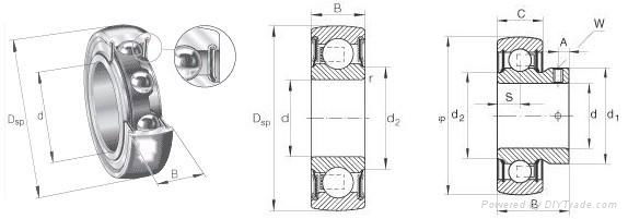 FYH UKFLU316+H2316 bearing