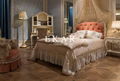 Latest double bed designs Luxury Romantic Classical Carving Girls Bed Room Set 1