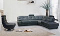 Real Leather Elegant Livign Room Modern