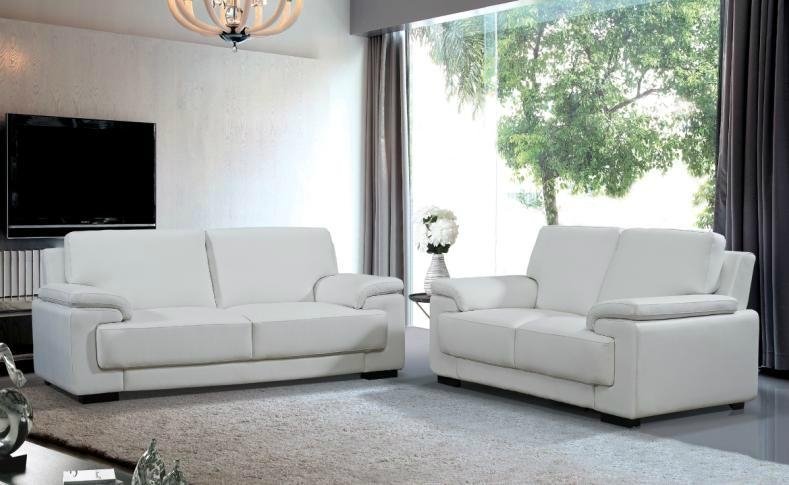 Modern Home Furniture European Sofa Real Leather Sofa (WLF-H963)