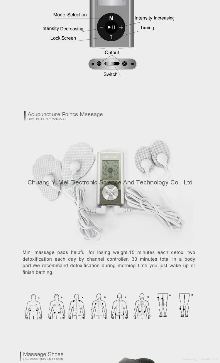 Wholesale china tens electronic pulse massager  3