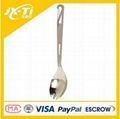 Straight shank belt hook spring pure titanium Spork Spoon 1
