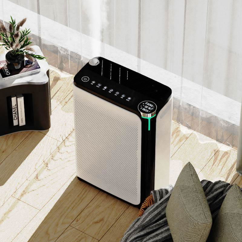 2023 China Wolesale Intelligent Humidifier Air Purifier With H13hepa and carbon  2