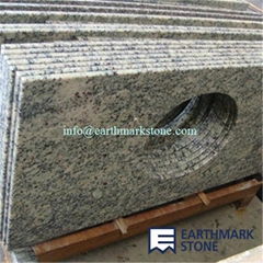 Santa Cecilia Light Granite Vanity Top For Bathroom Countertop Project