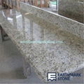 Giallo Ornamental Granite Countertop With Splash For Kitchen Remodel