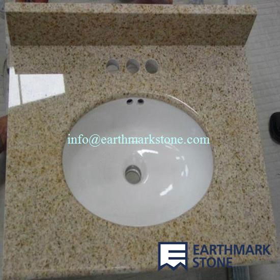 G682 China Yellow Granite Vanity Top for Bathroom Remodel