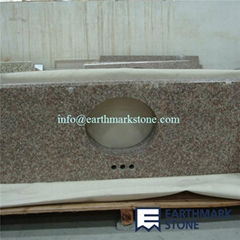 G687 Peach Red China Granite Vanity Top