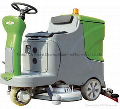 OK-850 ride on floor auto scrubber dryer