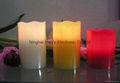 3pc set flameless real wax dripping remote control led candles 2