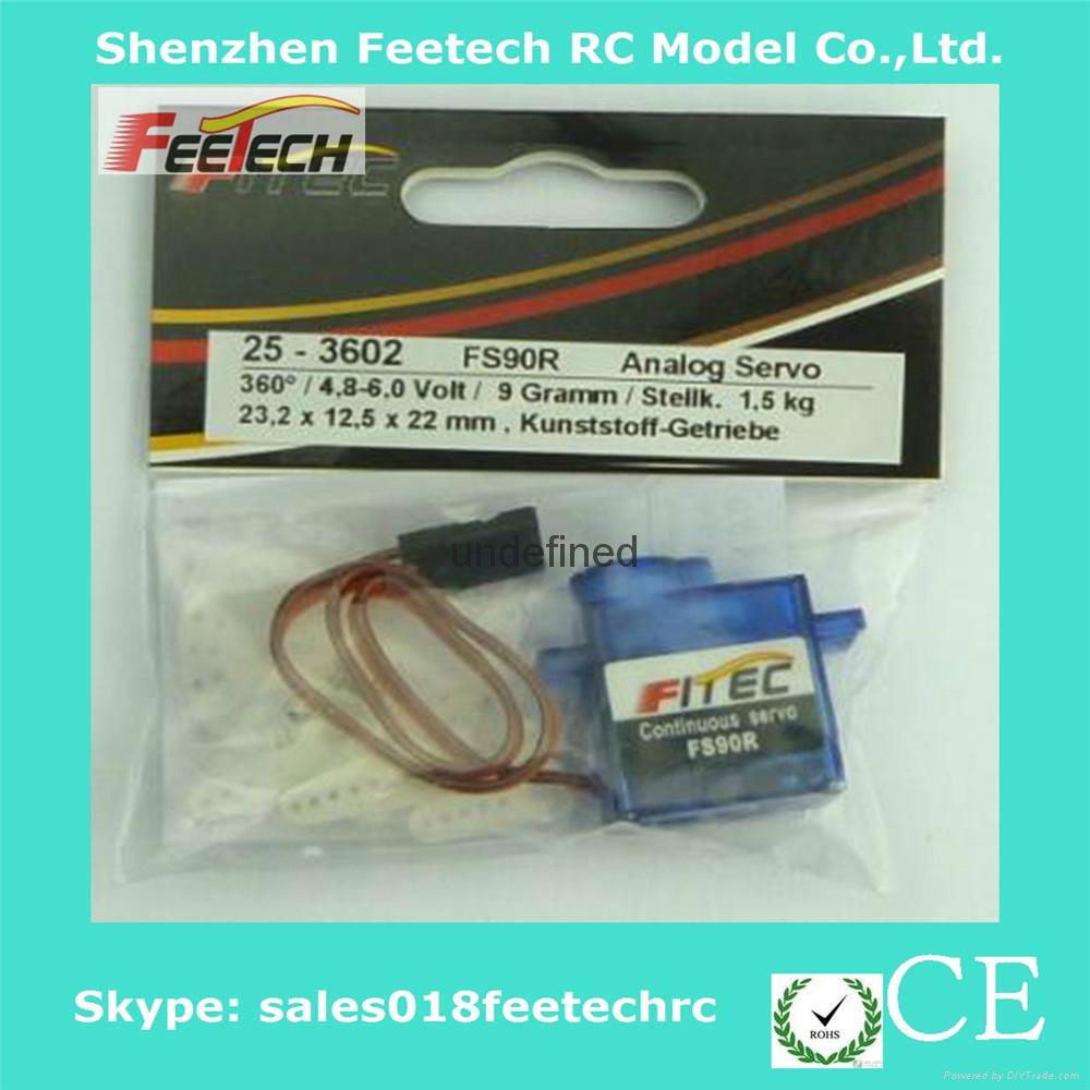 FEETECH FS90R 9g Micro 360 Degree Continuous Rotation Servo 4