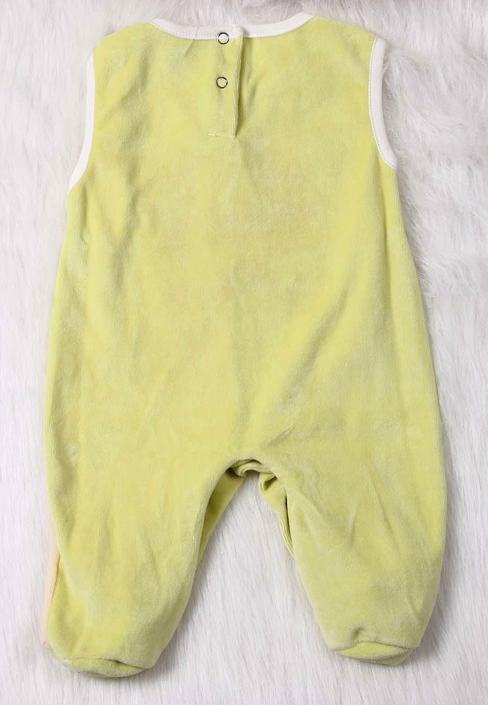 Warm Sleeveless Velvet Baby Romper With Feet 5