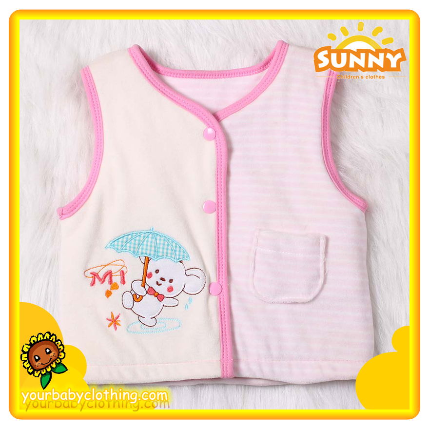 Baby Girl Clothes Winter Padded Cotton Silk Vest