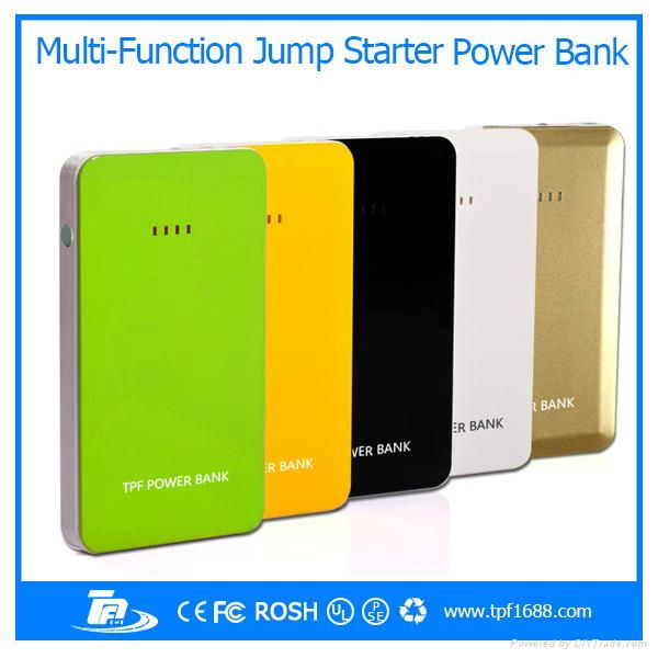 2015 Multi-function portable power bank Car Jump Starter and 8000mah power bank