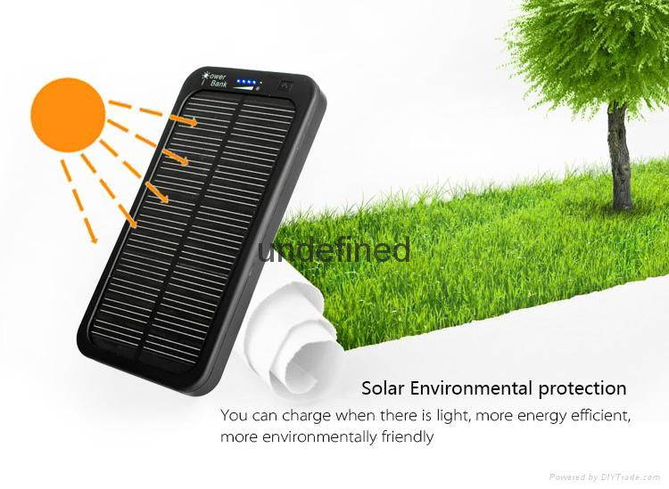 solar charger power bank 5000mah for mobile phone 3