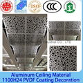 Peforated interior aluminum corrugated metal ceiling panels