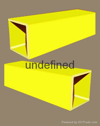 Light weight and high strength FRP square tubes