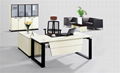 executive computer table sandal wood color 3