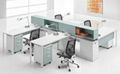 modern office division panel system white 4