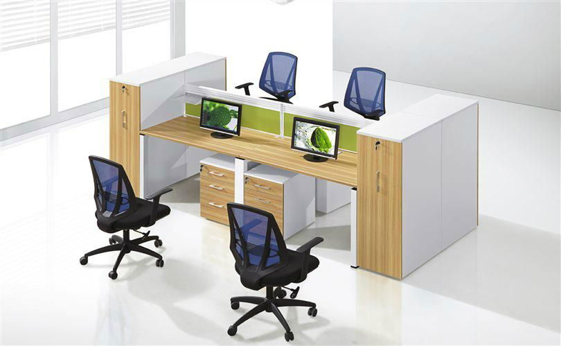 ChuangFan CF-P10313 office ergonomic workstation cubicles with L shaped desk 2