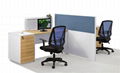 ChuangFan CF-P10313 office ergonomic workstation cubicles with L shaped desk 5