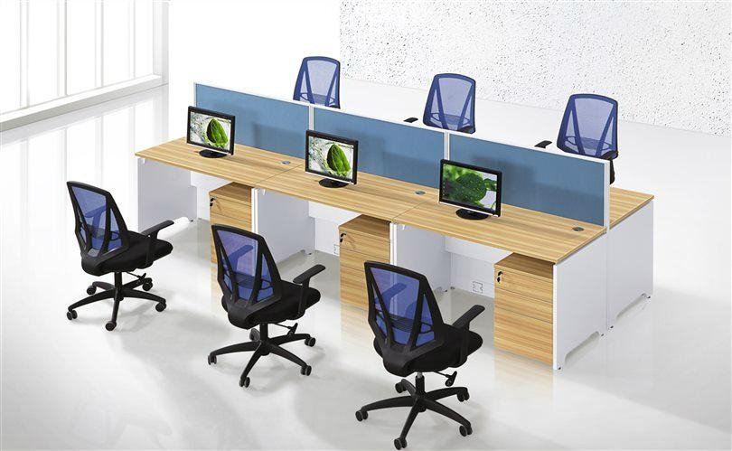 ChuangFan CF-P10313 office ergonomic workstation cubicles with L shaped desk 4