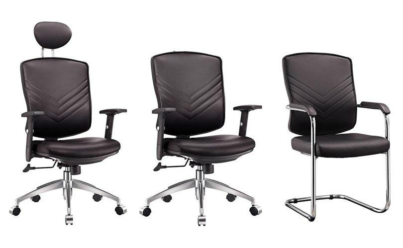 true seating concepts high back leather executive chair (CD-88303A) 3