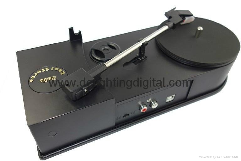 Portable Vinyl turntable record player for 33/45RPM with R/L out