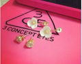 High quality female fresh flowers cute natural shell earrings 1