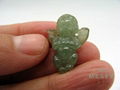 Certified Happy Angel Natural Burmese Emerald Green Jadeite Jade Pendant 2.96 g  2