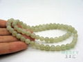 Certified Chinese Hetian Jade 6mm Bead Necklaces 29.30 g Best Gifts 3
